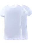 Blackspade Beyaz Erkek Çocuk Yuvarlak Yaka Kısa Kollu Düz T-Shirt 42-9397-2 Pack T-S