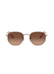 Ray-Ban Hexagonal RB3548N Geometrik Bronz Unisex Güneş Gözlüğü