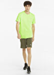 Puma 52020945 RUN FAVORITE HEATHER TEE Açık Yeşil O Yaka Normal Kalıp Erkek T-Shirt