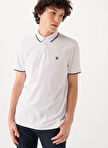 Mavi M066039-620 Polo Yaka Regular Fit Düz Beyaz Erkek T-Shirt