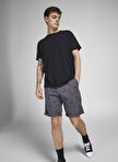 Jack & Jones   Koyu Gri Erkek Denim Şort 12204211_JPSTBOWIE JJSHORTS