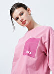 JJXX Yuvarlak Yaka  Rahat Kalıp Düz Pembe Kadın Sweatshirt  -  Jxavery Ls Relaxed Sweat By