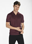 People By Fabrika PFESS22KZ0007 Polo Yaka Regular Fit Mürdüm Erkek Kazak