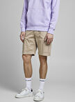 Jack & Jones Bej Erkek Normal Kalıp Kargo Şort JPSTJOE JJCARGO SHORTS AKM