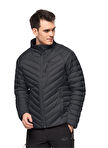 Jack Wolfskin Antrasit Erkek Dik Yaka Zip Ceket 1207151-6350 PASSAMANI DOWN JKT