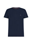 Tommy Hilfiger Bisiklet Yaka Mavi Erkek T-Shirt MW0MW27539DW5