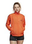 adidas Normal Turuncu Kadın Ceket HZ4237 W MT Wind Jacke