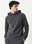 Riders By Lee Kapüşonlu Regular Fit Gri Erkek Sweatshırt L222684-003