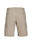 Jack & Jones Bej Erkek Standart Fit Şort 12182555_JPSTJOE JJCARGO SHORTS