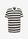 Privé Polo Yaka Beyaz Melanj Erkek T-Shirt 4BX4823200082