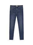 Twist Normal Bel Slim Paça Slim Straight Koyu İndigo Kadın Denim Pantolon T00000018007AC7