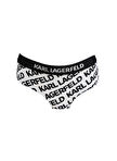KARL LAGERFELD Siyah-Beyaz Kadın Bikini Alt 230W2214