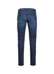 Jack & Jones Düşük Bel Slim Fit Erkek Denim Pantolon 12237320_JJIGLENN JJICON GE 942