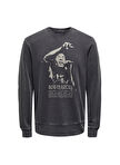 Only & Sons O Yaka Siyah Erkek Sweatshırt ONSBOB MARLEY REG CREW NECK SWEAT