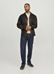 Jack & Jones Relaxed Kahve Çizgili Erkek Gömlek JPRBLATONY HEAVY CHECK OVERSHIRT L/