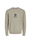 Jack & Jones Bisiklet Yaka Kırık Beyaz Erkek Sweatshırt JPRBLUPETE SWEAT CREW NECK