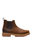 Clarks Deri Kahve Erkek Bot Rossdale Top