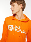 Jack Wolfskin Turuncu Erkek Kapüşon Yaka Sweatshirt Arthur Hoody M