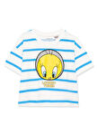 Mavi Mavi Kız Çocuk T-Shirt TWEETY BASKILI CROP TİŞÖRT Blue