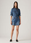 Levis  501 MID THIGH SHORT BLUE BEAUTY Normal Bel Regular Fit Açık Mavi Kadın Şort