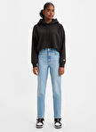 Levis High Waisted Mom Jean Now You Know Açık Mavi Kadın Yüksek Bel Denim Pantolon