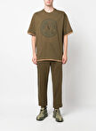 Versace Jeans Couture Lastikli Bel Slim Fit Haki Erkek Eşofman Altı 75GAAF11CF03F107