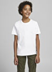 Jack & Jones Düz Somon Erkek T-Shirt JJEORGANIC BASIC TEE SS O-NECK NOOS