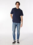 Jack & Jones Yuvarlak Yaka Lacivert Erkek T-Shirt RDDROAD CREW NECK TEE S/S NOOS