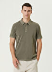 Network Haki Erkek Slim Fit Polo T-Shirt 1091156