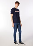 Luke Dar Paça Slim Fit Koyu Mavi Erkek Denim Pantolon L719205246G53