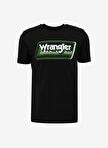 Wrangler Bisiklet Yaka Siyah Erkek T-Shirt W753EE001 Bisiklet Yaka T-shirt