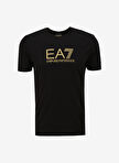 EA7 Bisiklet Yaka Siyah Erkek T-Shirt 3DPT08PJM9Z