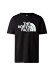 The North Face Siyah Erkek Bisiklet Yaka Baskılı T-Shirt NF0A8955JK31_M S/S HALF DOME TEE
