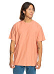 Quiksilver Pembe Erkek O Yaka  Standart Fit Baskılı T-Shirt EQYKT04337_SLUB ROUNDNECK