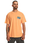 Quiksilver Turuncu Erkek O Yaka  Standart Fit Baskılı T-Shirt EQYZT07653_SPIN CYCLE SS