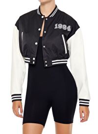 Crop Bomber Ceket