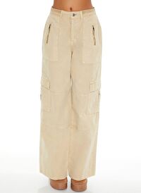 Wide-Leg Kargo Pantolon