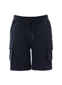 Regular Fit Lacivert Koton Şort