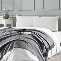 Linens Remedy Akrilik Throw Gri