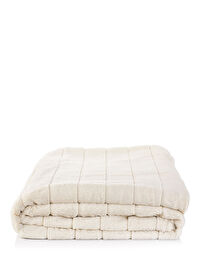Krem Kürk Throw Battaniye