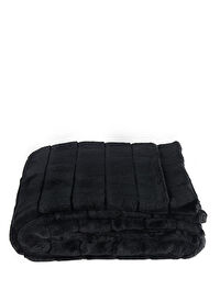 Siyah Throw Dekoratif Battaniye
