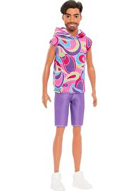 Barbie Yakışıklı Ken Bebekler Renkli T-shirtlü Esmer HRH26