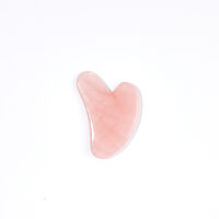 ROSE QUARTZ HEART - GUA SHA