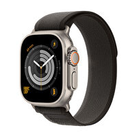 Buff Apple Watch Fabric Loop Band 49mm Ultra Kayış Siyah-Turuncu