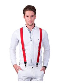 Kırmızı Erkek Pantolon Askısı