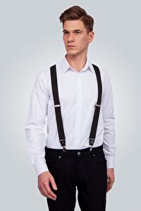 Siyah Erkek Pantolon Askısı
