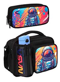 Me Çanta Nasa Astronot Beslenme Çantası ve Kalemlik Seti Erkek Çocuk