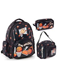 Me Çanta Me Team Play Basketbol Üçlü Erkek Çocuk Okul Çanta Seti 24157