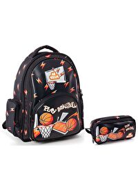 Me Çanta Me Team Play Basketbol Okul Sırt Çantası ve Kalemlik Seti