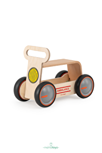 Driveme Wood Ambulans | Yürüteç - Bin Sür - Oyuncak Deposu